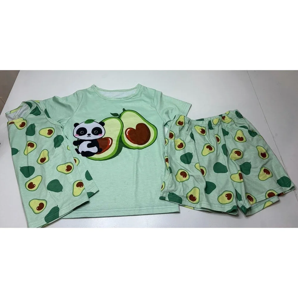 Girls Avacado 3 Piece Pajamas
